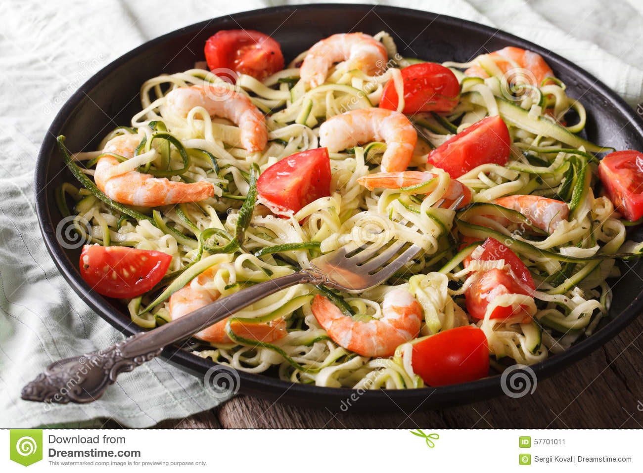 Low Calorie Shrimp Pasta
 Low Calorie Zucchini Pasta With Shrimp Macro Horizontal