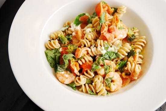 Low Calorie Shrimp Pasta
 Shrimp and Goat Cheese Pasta Recipe – 6 Points LaaLoosh
