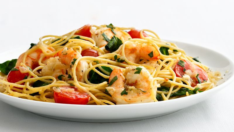 Low Calorie Shrimp Pasta
 Skinny Garlic Shrimp Pasta Recipe Tablespoon