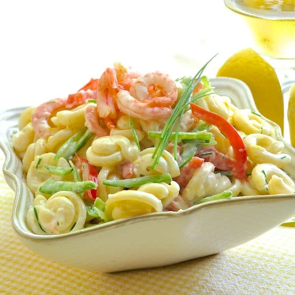 Low Calorie Shrimp Pasta
 Lemon Shrimp Pasta Salad with a creamy low fat yogurt