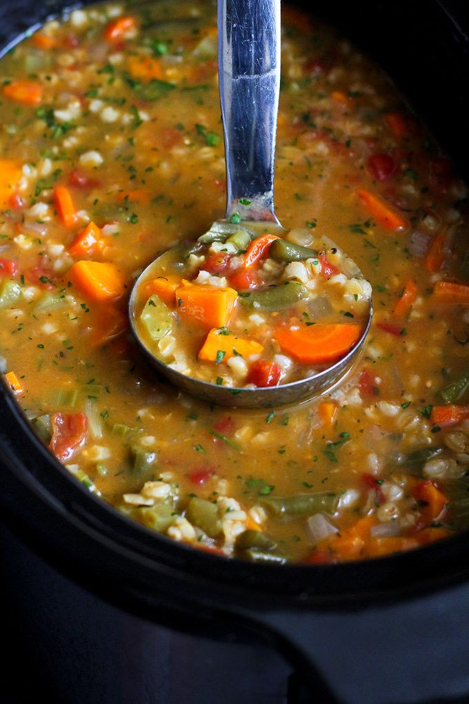 Low Calorie Soup Recipes For Slow Cookers
 Slow Cooker Ve able Barley Soup Recipe…An tasty way to