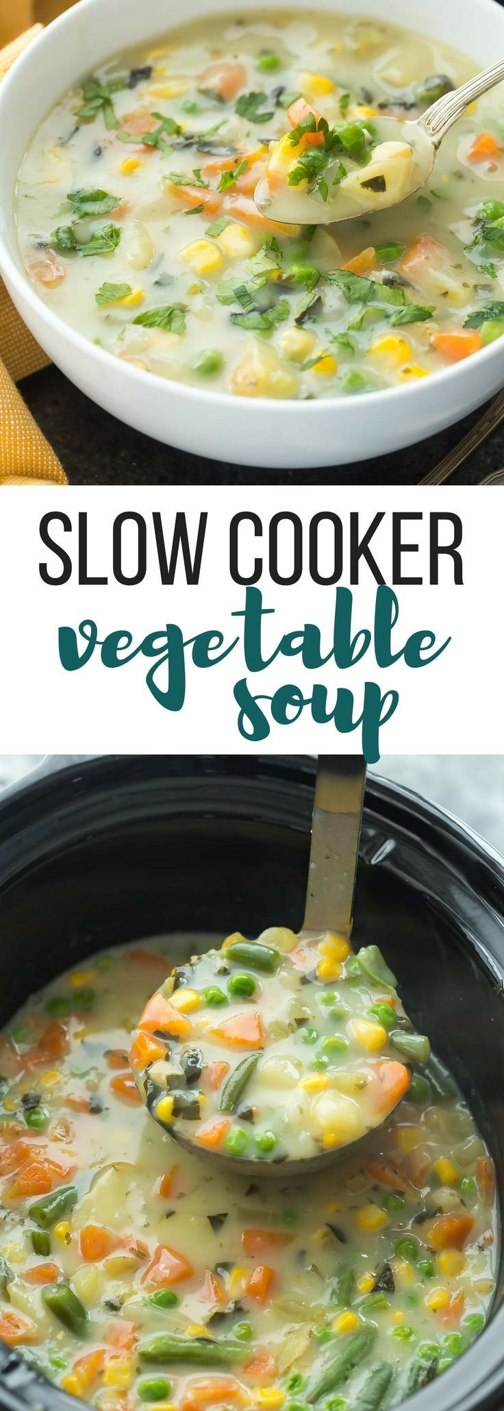 Low Calorie Soup Recipes For Slow Cookers
 This Slow Cooker Creamy Ve able Soup is a hearty