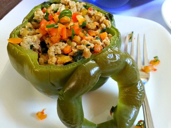 Low Calorie Stuffed Bell Peppers
 Ground Chicken Stuffed Bell Peppers Recipe – Goan Recipes