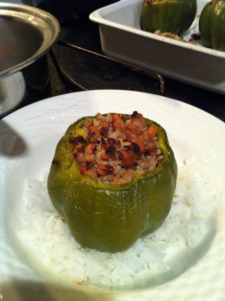 Low Calorie Stuffed Bell Peppers
 Low calorie fat stuffed Green Peppers Yummy