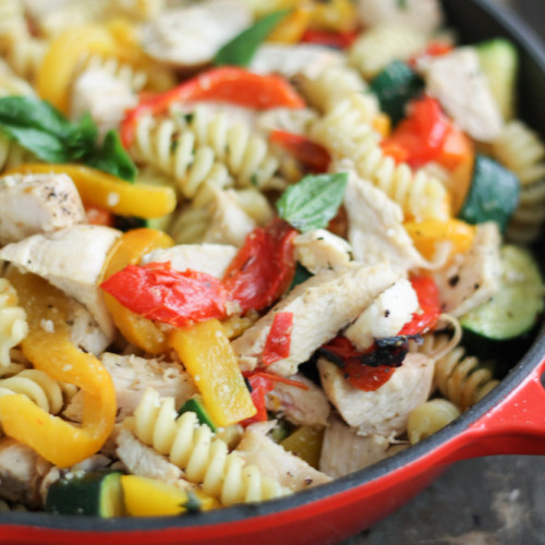 Low Calorie Tv Dinners
 Garlic Parmesan Pasta with Chicken and Roasted Bell Peppers