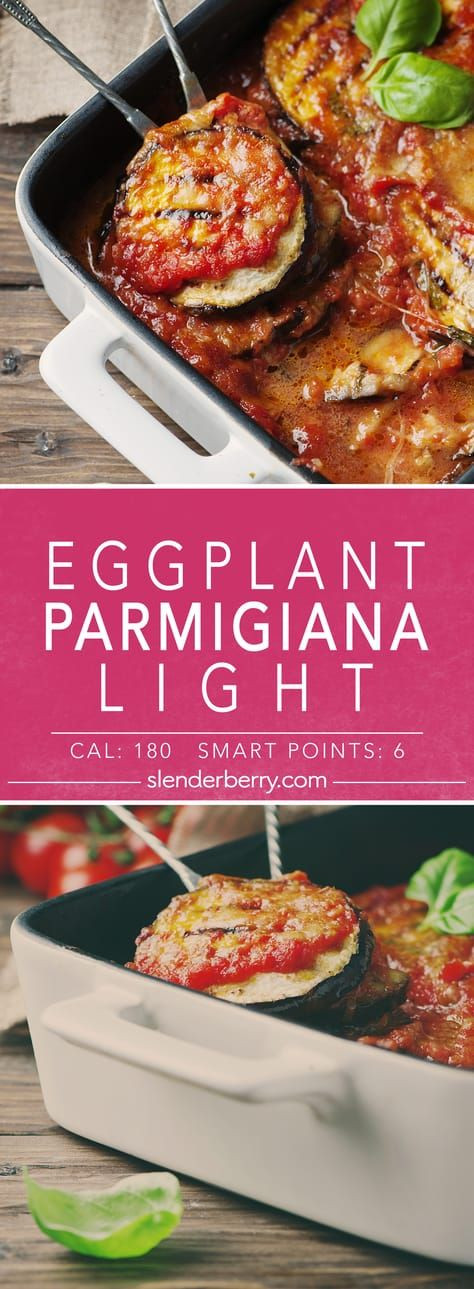 Low Calorie Vegetarian Dinner Recipes
 Eggplant Parmigiana Light Recipe Low Cal Dinners