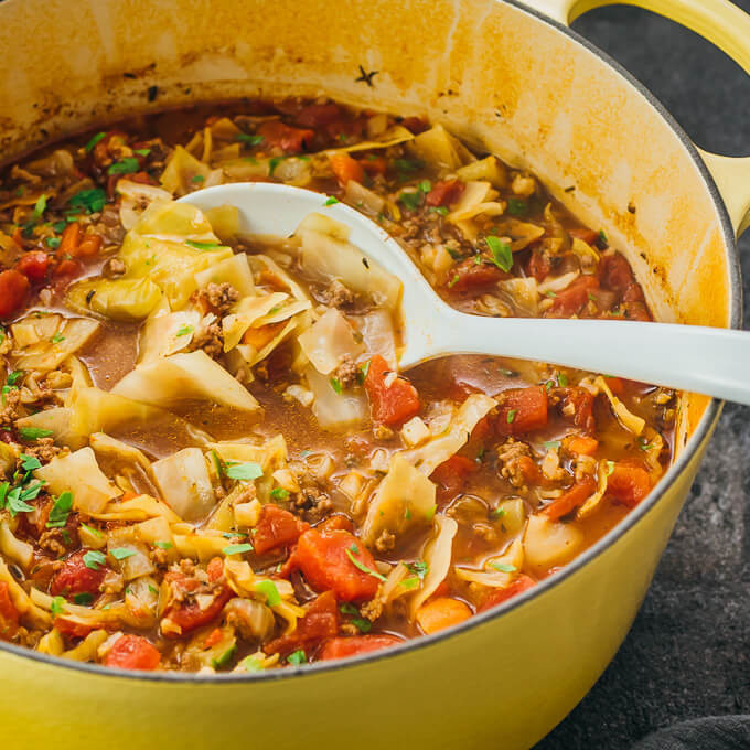 Low Carb Cabbage Soup
 Unstuffed Cabbage Roll Soup Low Carb Savory Tooth