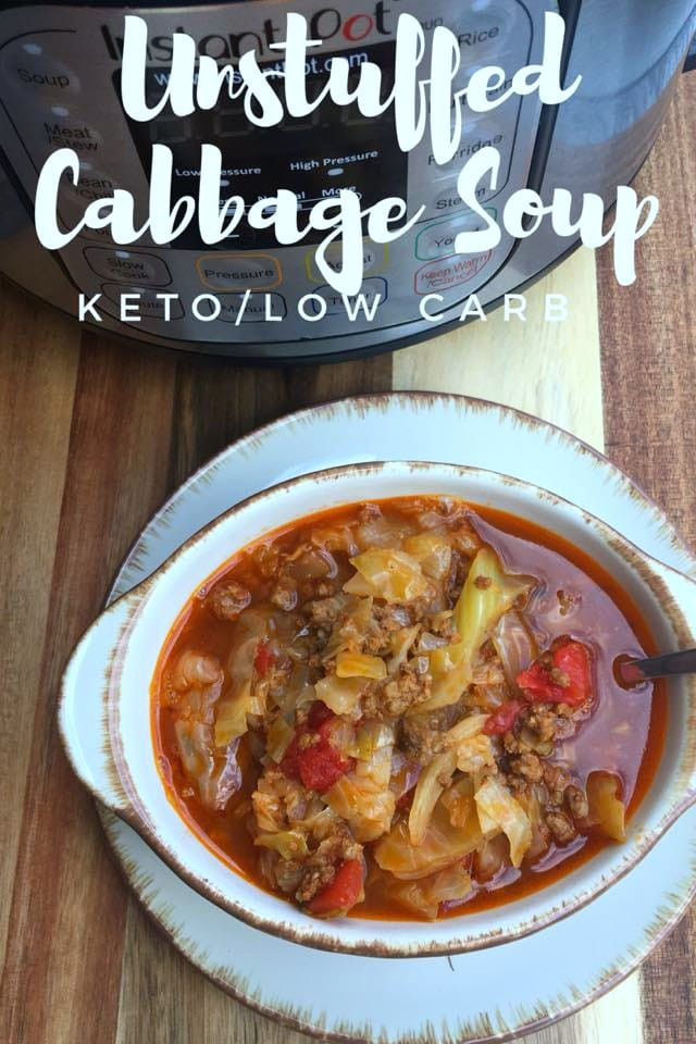 Low Carb Cabbage Soup
 Keto Low Carb Unstuffed Cabbage Roll Soup Instant Pot or
