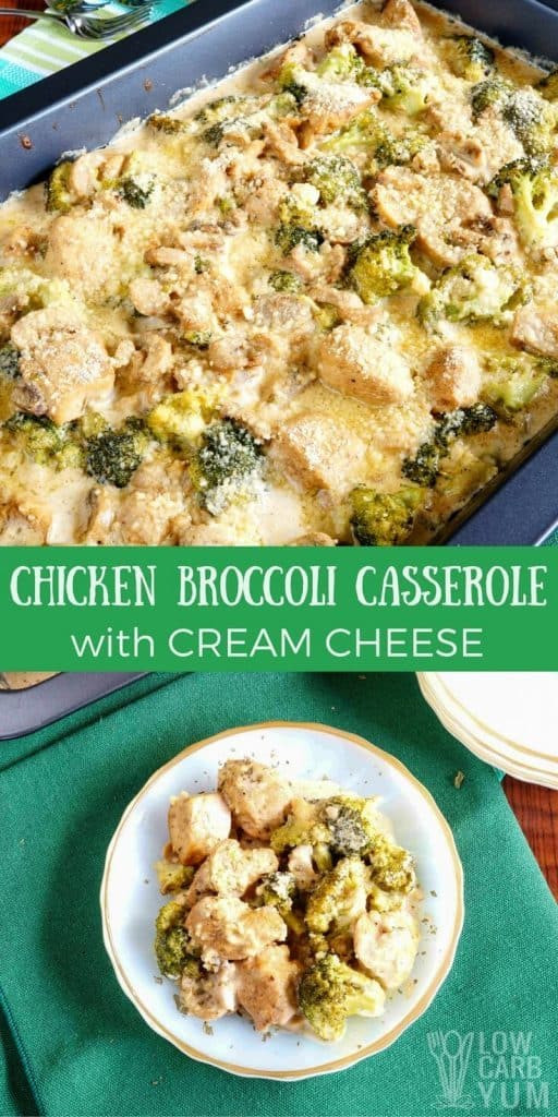 Low Carb Chicken Broccoli Casserole
 Low Carb Chicken Broccoli Casserole with Cream Cheese