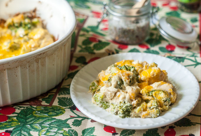 Low Carb Chicken Broccoli Casserole
 Low Carb Chicken Broccoli Casserole with Cauliflower Cream