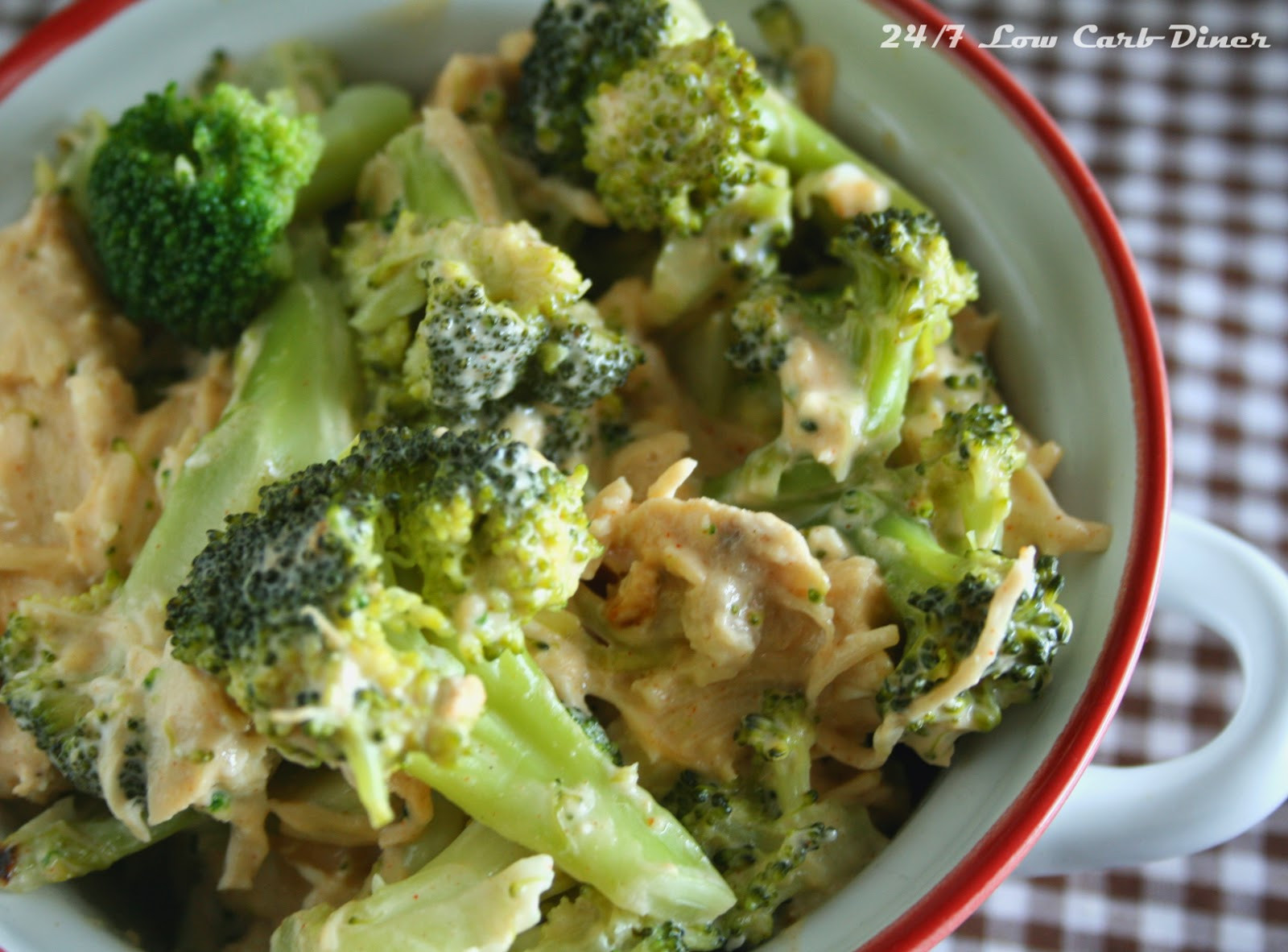 Low Carb Chicken Broccoli Casserole
 24 7 Low Carb Diner Chicken and Broccoli Casserole for 2