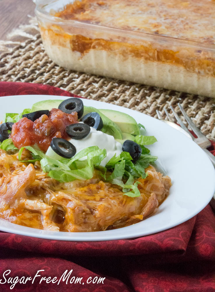 Low Carb Chicken Enchilada Casserole
 Chicken Enchilada Cauliflower Casserole Low Carb and