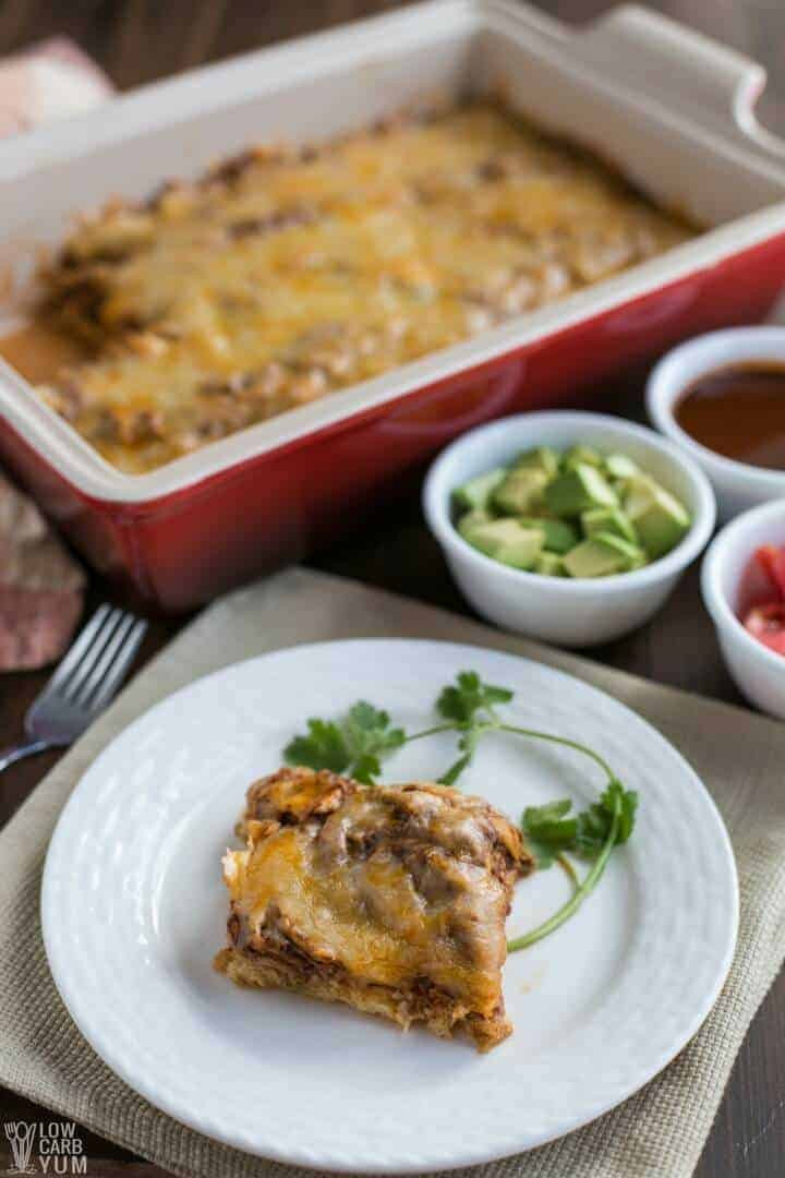 Low Carb Chicken Enchilada Casserole
 Low Carb Chicken Enchilada Casserole