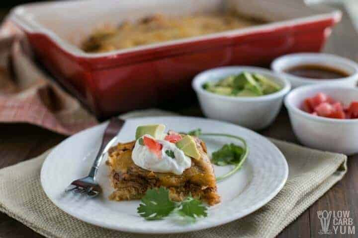 Low Carb Chicken Enchilada Casserole
 Low Carb Chicken Enchilada Casserole