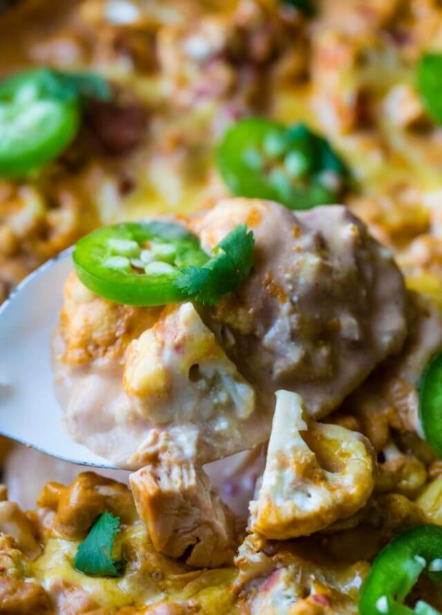 Low Carb Chicken Enchilada Casserole
 Low Carb Chicken Enchilada Cauliflower Casserole A Zesty