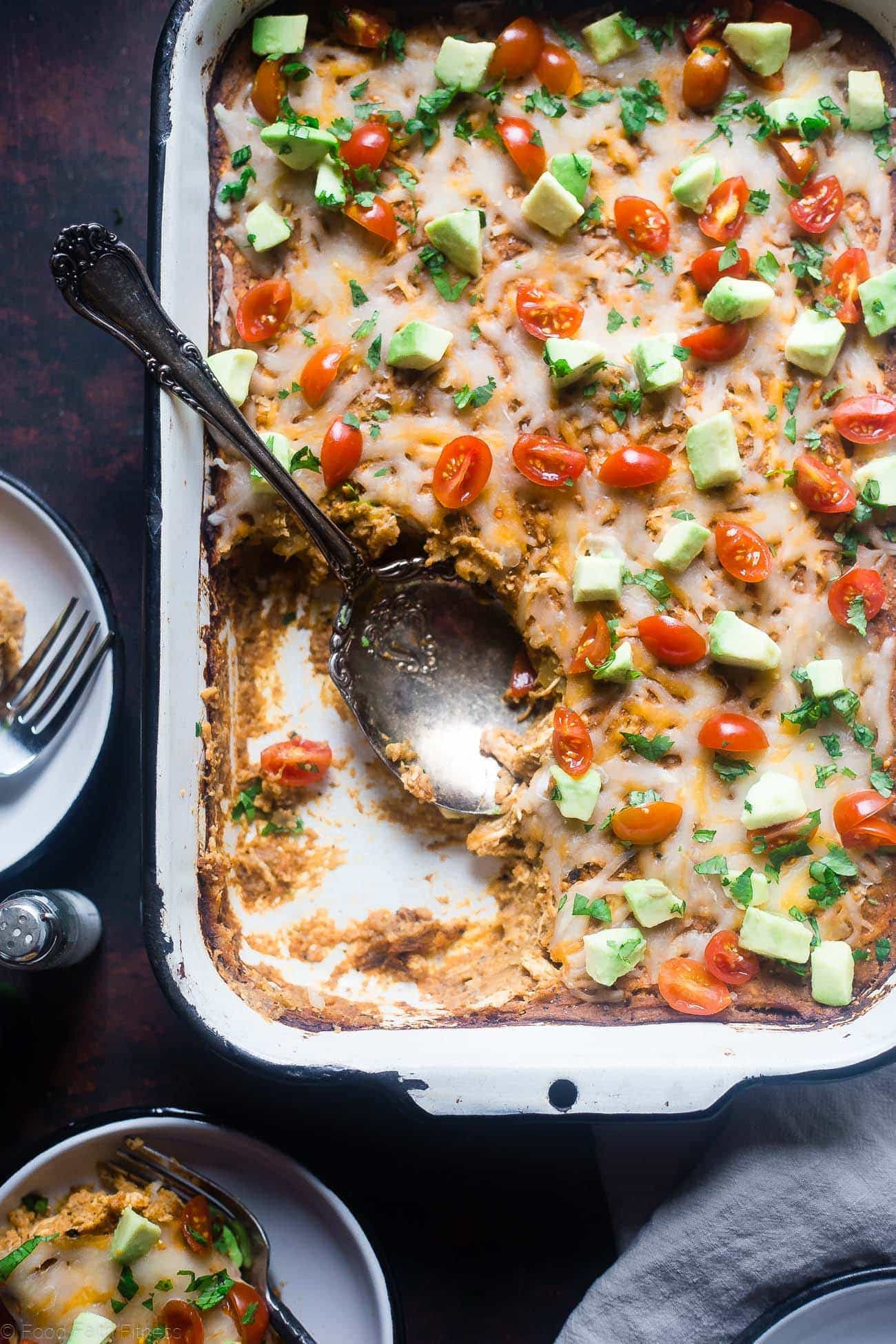 Low Carb Chicken Enchilada Casserole
 Chicken Enchilada Casserole with Cauliflower