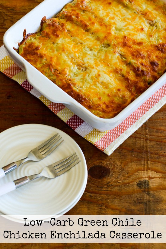 Low Carb Chicken Enchilada Casserole
 Kalyn s Kitchen Low Carb Green Chile Chicken Enchilada