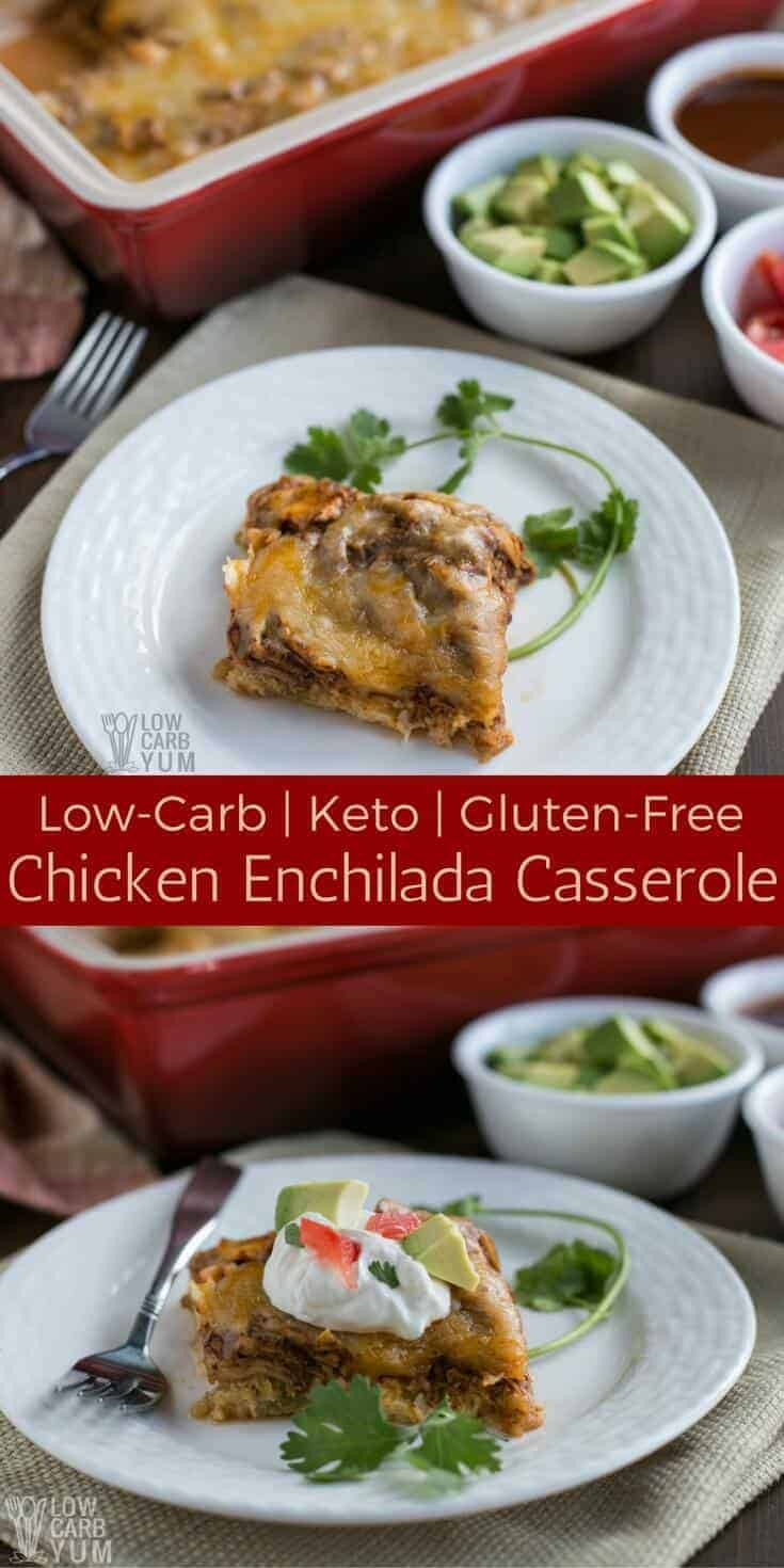 Low Carb Chicken Enchilada Casserole
 Low Carb Chicken Enchilada Casserole