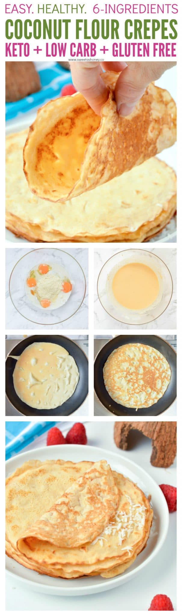 Low Carb Crepes
 Coconut Flour Crepes Gluten free Low Carb Crepes
