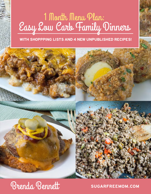 Low Carb Dinners For Family
 1 Month Menu Plan of Low Carb Family Dinners Ebook