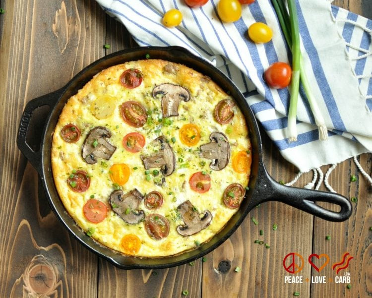 Low Carb Frittata Recipes
 Sausage Sharp White Cheddar and Heirloom Tomato Frittata