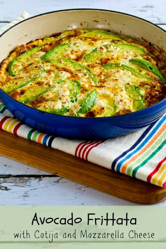 Low Carb Frittata Recipes
 Avocado Frittata with Cotija and Mozzarella Cheese Low