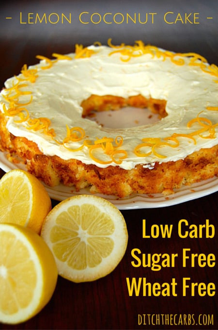 Low Carb Lemon Cake
 Low Carb Lemon Coconut Cake easy recipe