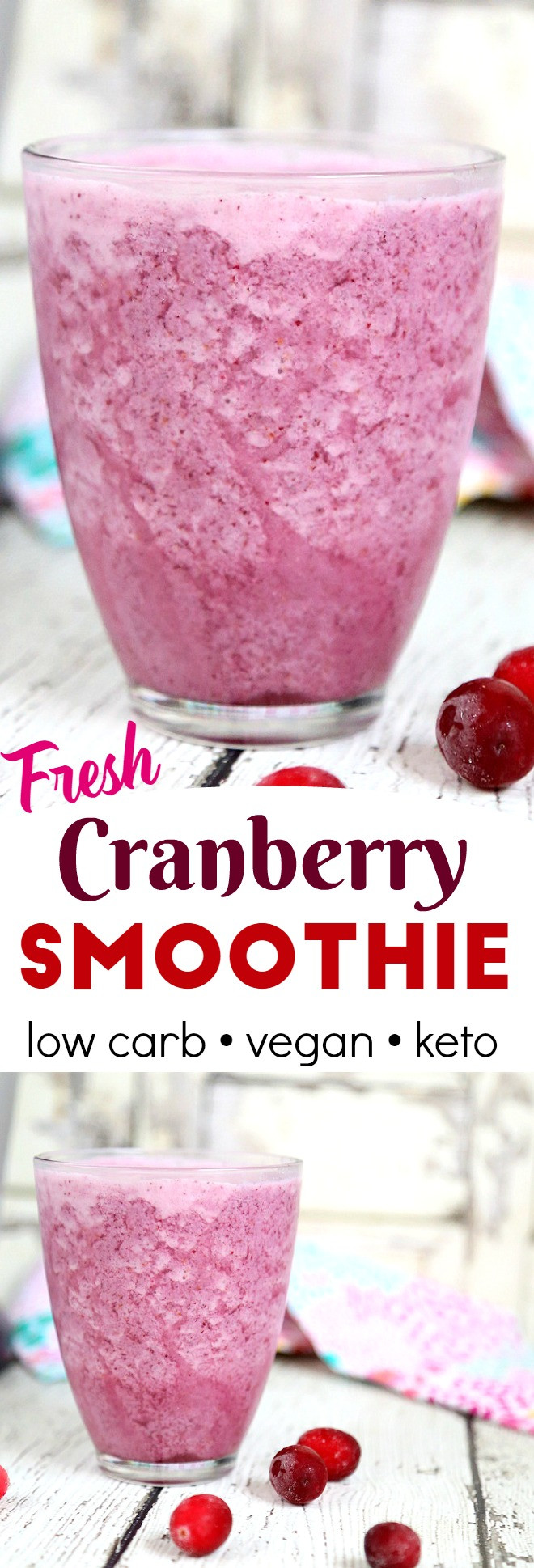 Low Carb Low Calorie Smoothies
 Fresh Cranberry Smoothie Recipe Low Carb Keto Smoothie