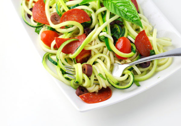 Low Carb Pasta Salad
 Low Carb Italian Zucchini Pasta Salad Tastefulventure