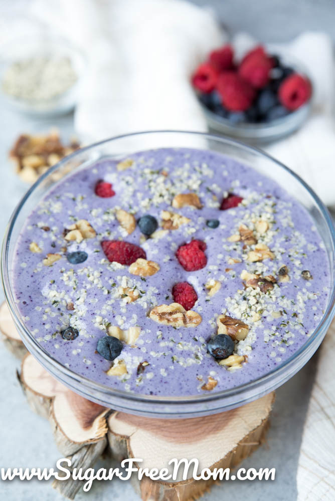Low Carb Protein Smoothies
 Low Carb Blueberry Protein Smoothie Bowl
