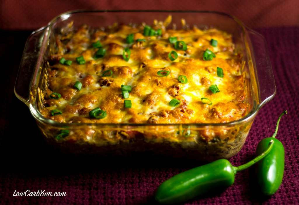 Low Carb Recipes With Hamburger
 Southwest Beef and Bean Casserole