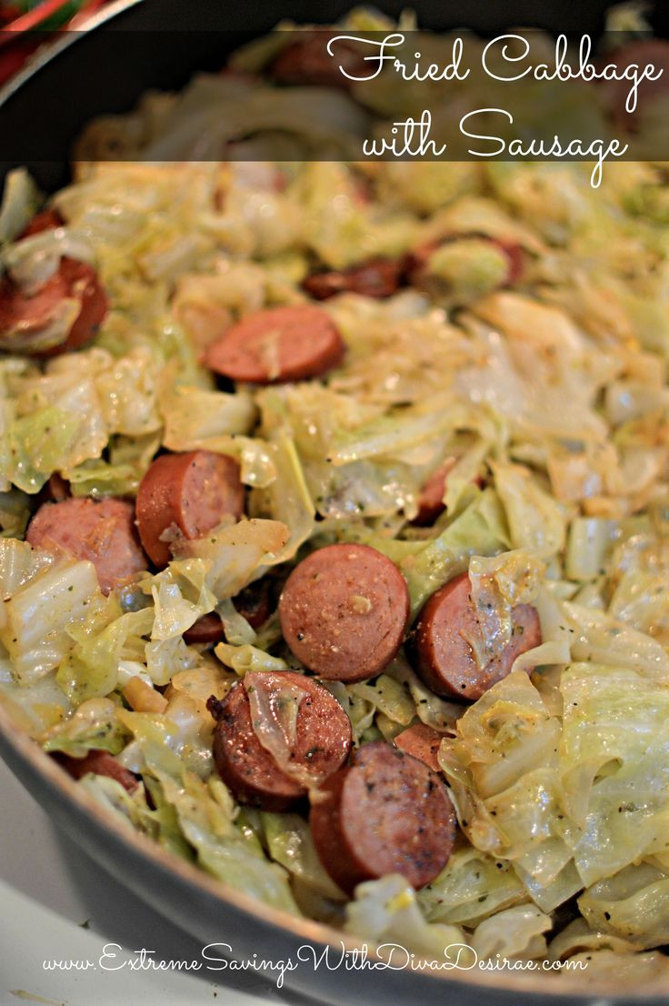Low Carb Sausage Recipes
 Fried Cabbage With Sausage Recipe Low Carb