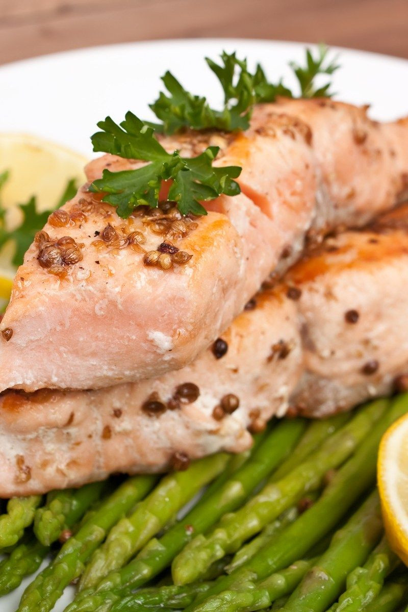 Low Cholesterol Salmon Recipes
 Broiled Salmon with Herb Mustard Glaze A tasty recipe