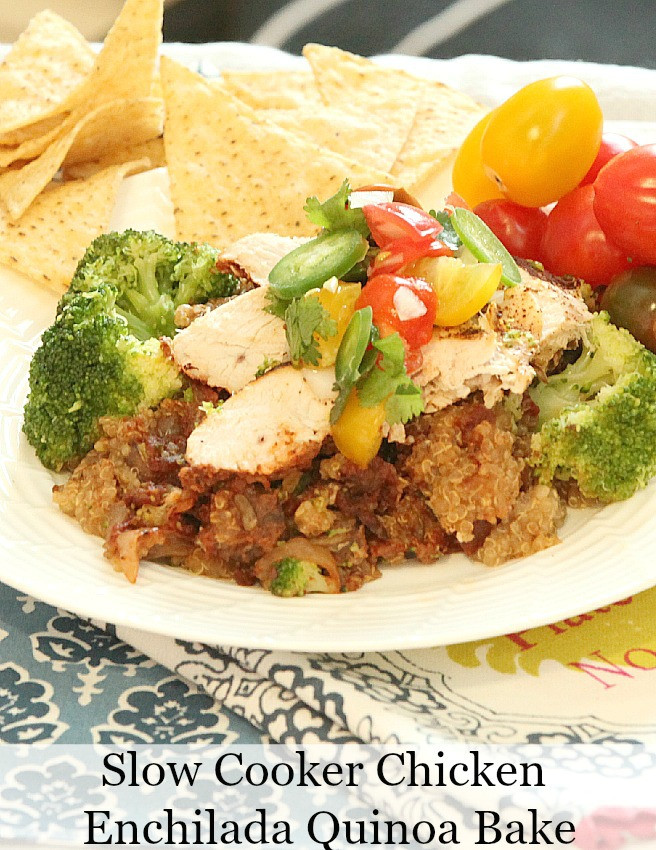 Low Cholesterol Slow Cooker Recipes
 Slow Cooker Chicken Enchilada Quinoa Bake