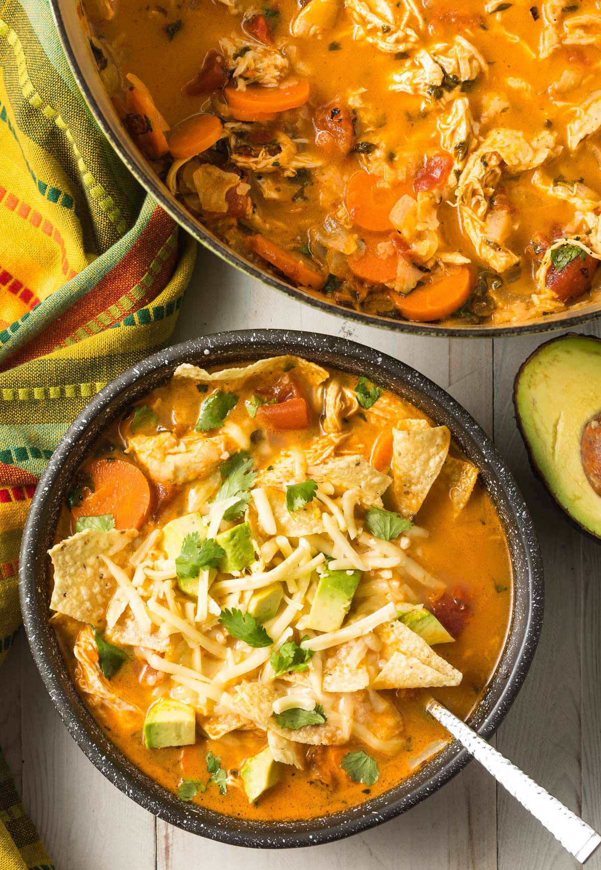 Low Fat Chicken Tortilla Soup
 The Best Chicken Tortilla Soup Recipe A Spicy Perspective