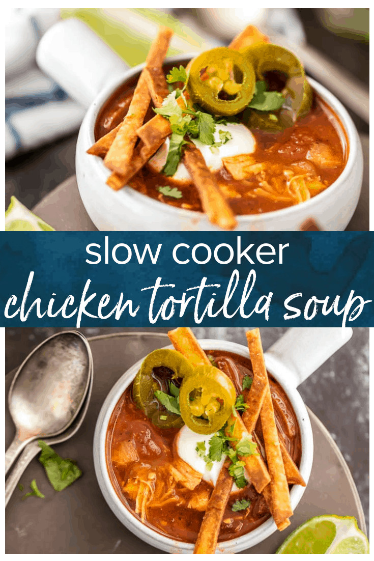 Low Fat Chicken Tortilla Soup
 Slow Cooker Chicken Tortilla Soup Healthy Chicken