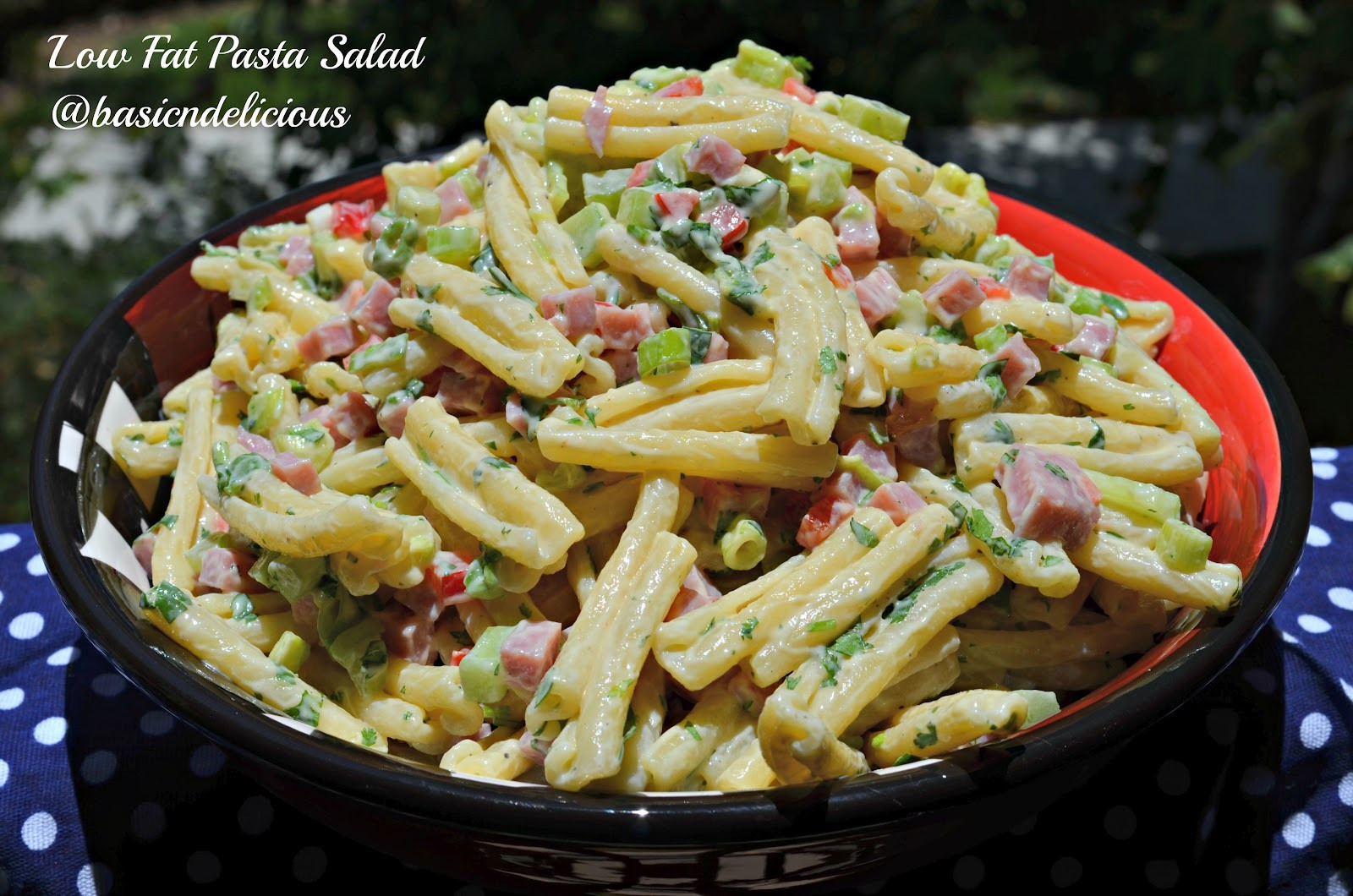 Low Fat Pasta Salad
 BASIC N DELICIOUS LOW FAT PASTA SALAD 4th OF JULY