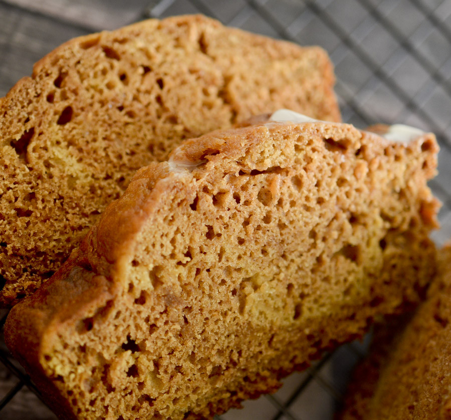 Low Fat Pumpkin Bread Recipe
 Pumpkin Bread with Honey Glaze – Recipe Diaries