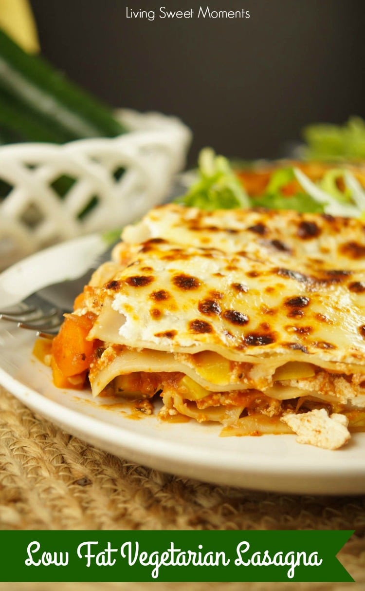Low Fat Vegetarian Dinner Recipes
 Low Fat Ve arian Lasagna Recipe Living Sweet Moments