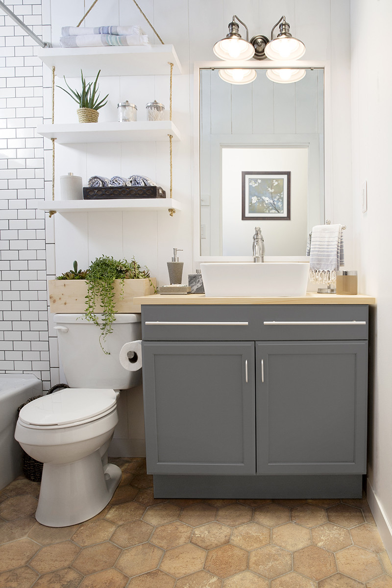 Lowes Bathroom Design
 a builder grade bathroom transformation with Lowe’s
