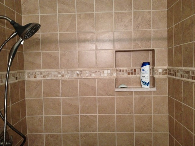 Lowes Bathroom Tile
 Custom tile shower Traditional Bathroom new york
