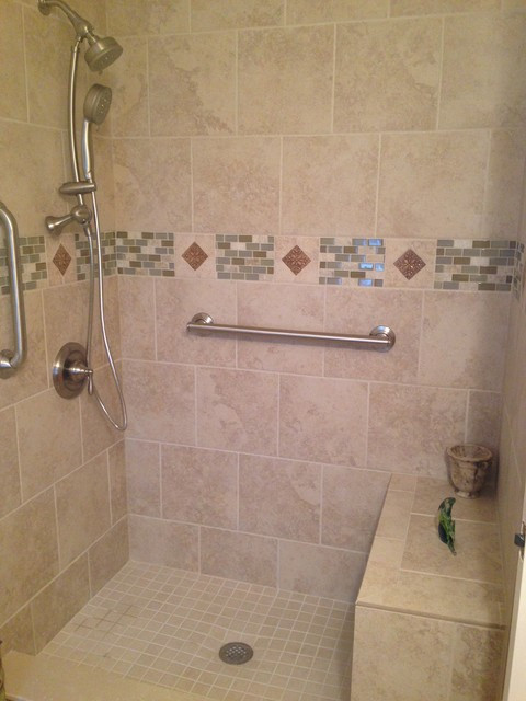 Lowes Bathroom Tile
 Santa Christina Tile Shower Traditional Bathroom