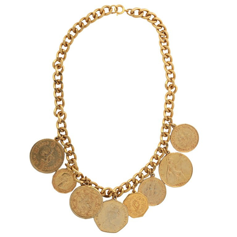 Macy's 14k Gold Earrings
 Eight Quot Goldquot Coin Necklace At 1stdibs Coins