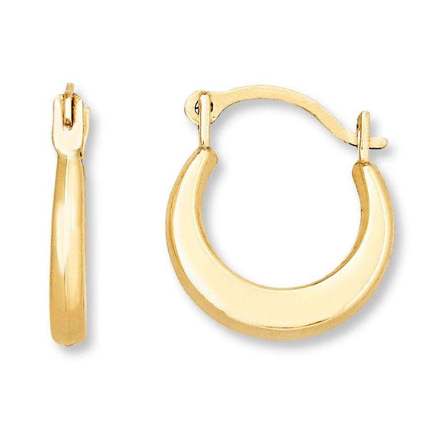 Macy's 14k Gold Earrings
 Children s Hoop Earrings 14K Yellow Gold Kay