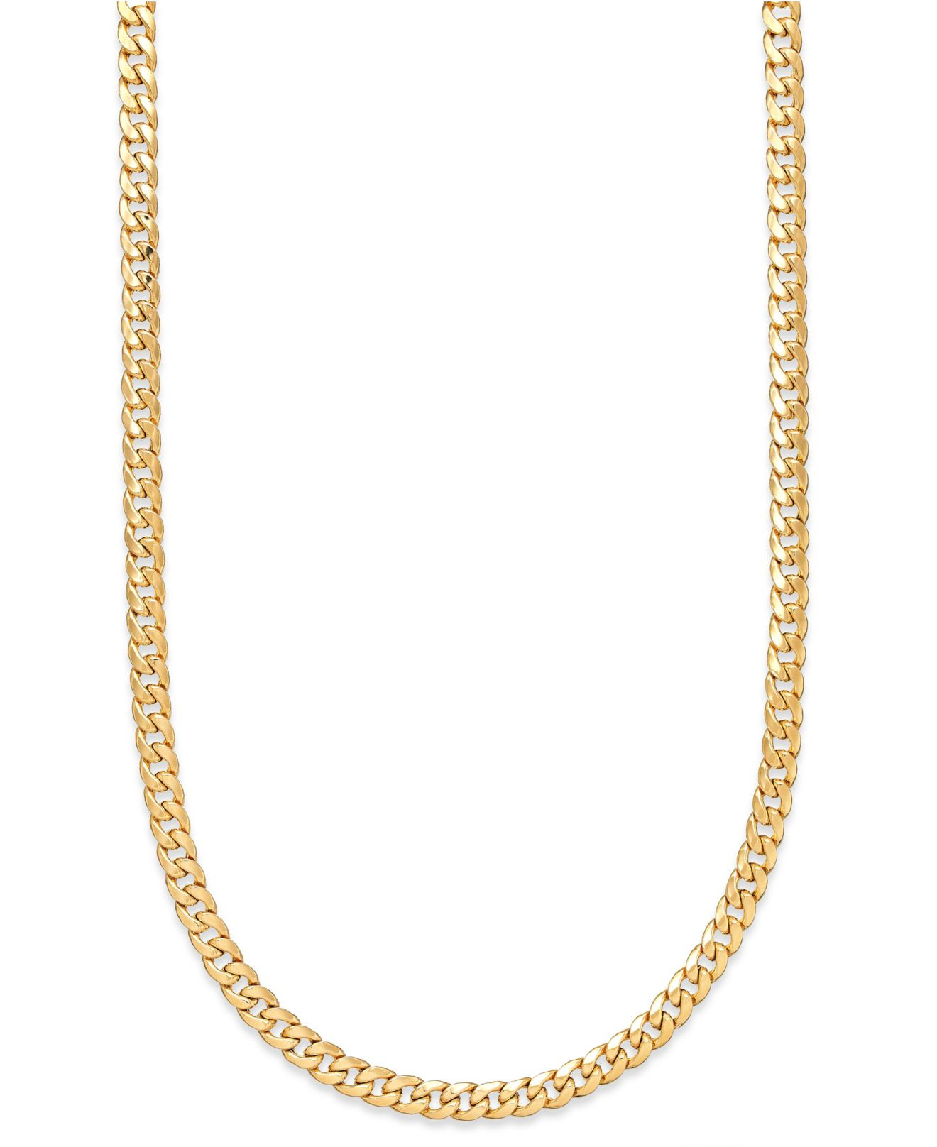 Macy's 14k Gold Earrings
 Macy 039 s 22 Inch Cuban Link Chain Necklace 7mm In 14k