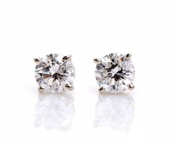 Macy's Diamond Earrings Sale
 SALE Diamond Stud earrings Solitaires 1 00 carat 14K