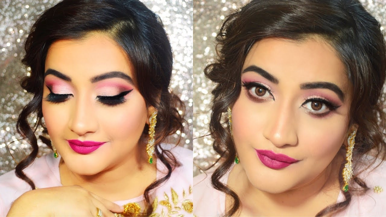 Makeup For Wedding Guest
 Indian wedding guest makeup Pink Smokey Eyes Makeup