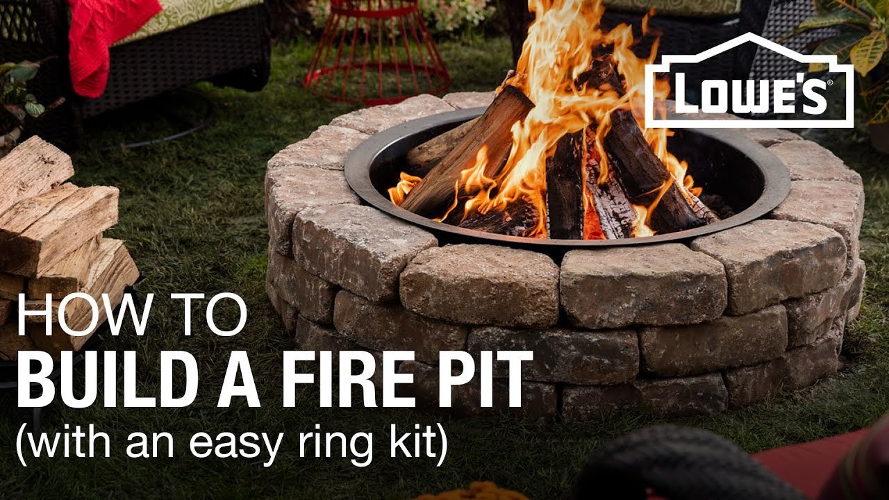 Making A Firepit
 How To Build a Fire Pit w a Ring Kit