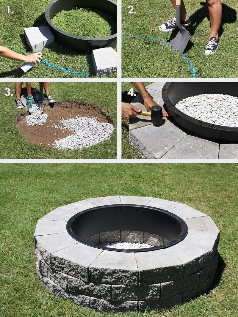 Making A Firepit
 Make Your Own Fire Pit in 4 Easy Steps A Beautiful Mess