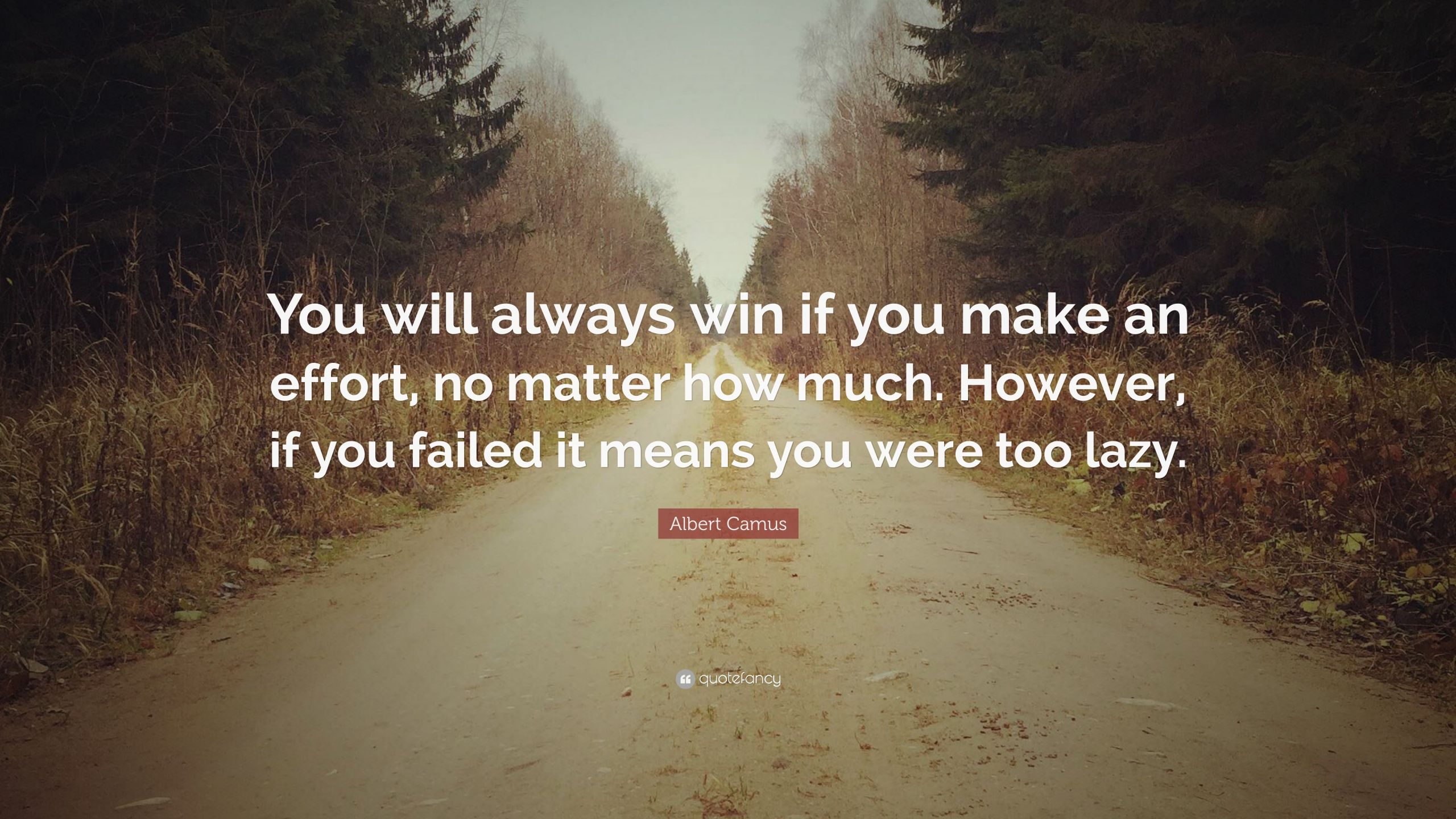 Making An Effort In A Relationship Quotes
 Albert Camus Quote “You will always win if you make an